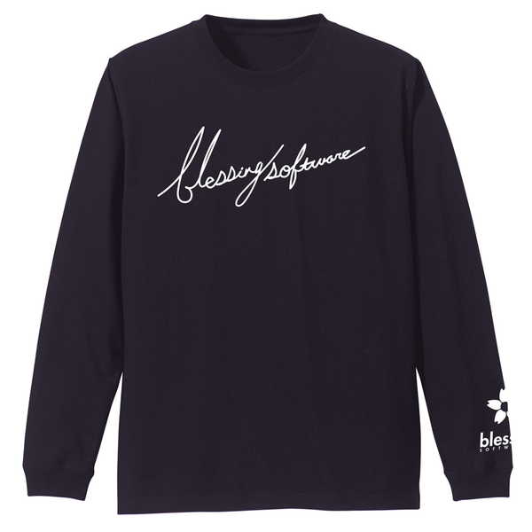 冴えない彼女の育てかた Fine 袖リブロングスリーブTシャツ blessing software NAVY-XL