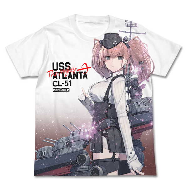 艦隊これくしょん フルグラフィックTシャツ アトランタ WHITE-M【予約 再販 8月下旬 発売予定】