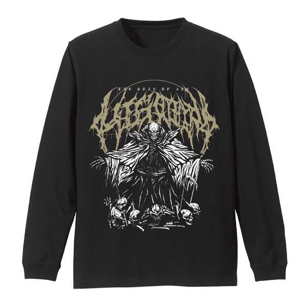 オーバーロードIV 袖リブロングスリーブTシャツ ”The goal of all life is death” BLACK-M