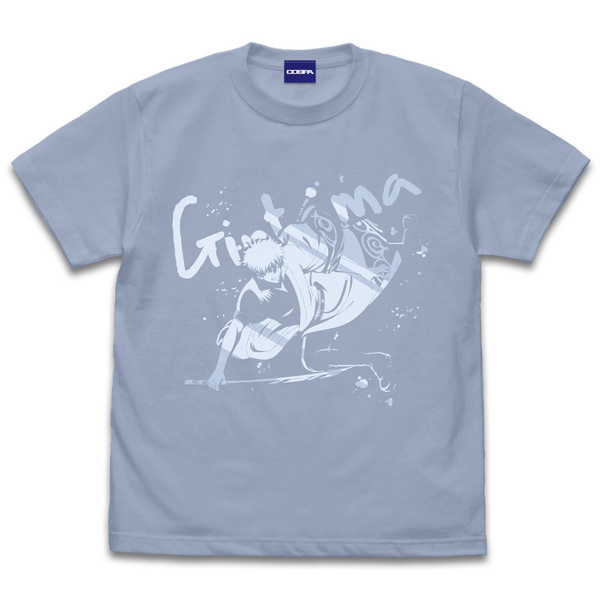 Gintama T-shirt, Gintoki (Action Ver.), ACID BLUE - XL [Pre-order, Re-release, Scheduled for Late September]