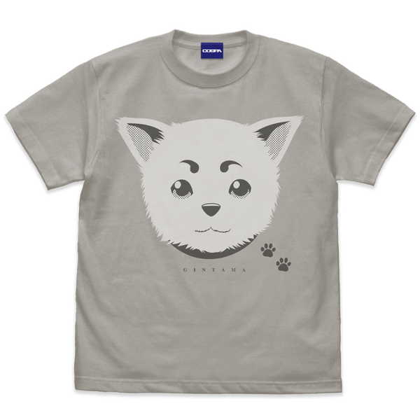 Gintama T-Shirt Sadaharu Face Ver.2.0 LIGHT GRAY - XL [Pre-order, Re-release, Scheduled for Late September]