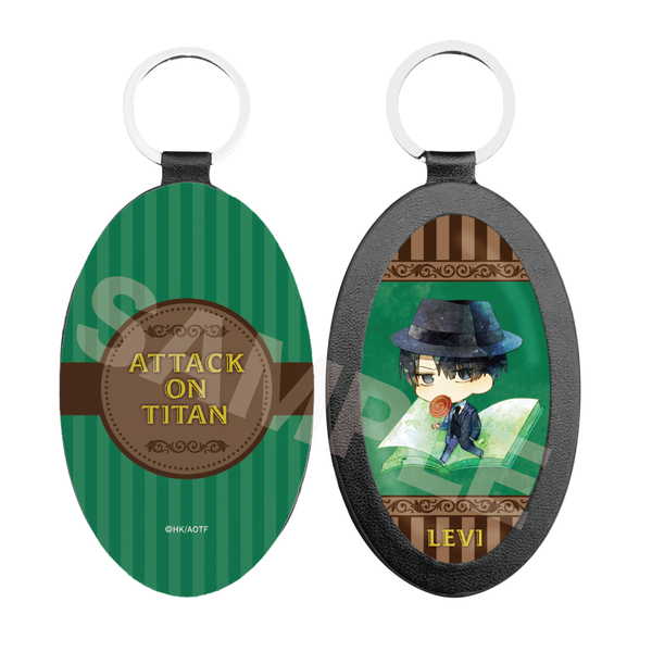 進撃の巨人 The Final Season レザーキーホルダー キャラでるアート 04 リヴァイ【予約 再販 4月未定 発売予定】