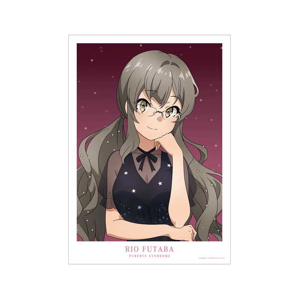 青春ブタ野郎はおでかけシスターの夢を見ない A3マット加工ポスター 描き下ろしイラスト 双葉理央 星空ドレスver.【予約 再販 7月中旬 発売予定】