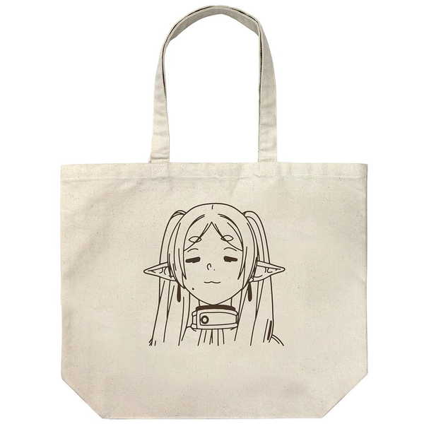 Anime Goods - 葬送のフリーレン ラージトート フリーレンフェイス NATURAL