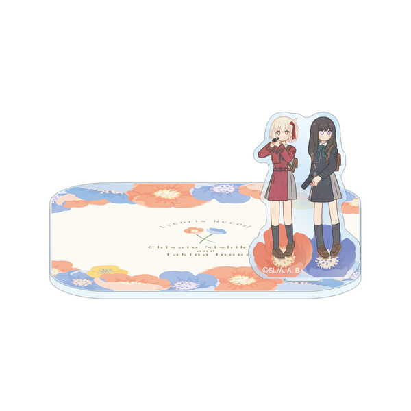 리콜리스 리코일 Botania 아크릴스탠드첨부 코스터 긴키 치다쿠&이노우에 타키나 ver.A[예약 재판매 11월 초순 발매 예정]