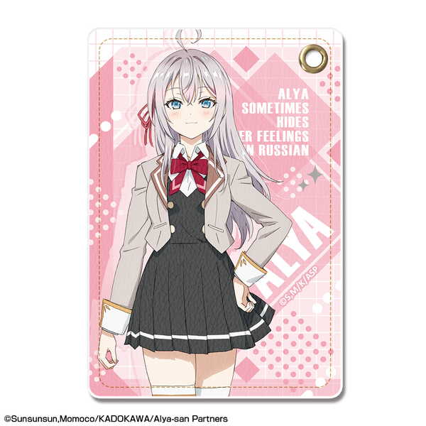 時々ボソッとロシア語でデレる隣のアーリャさん レザーパスケース デザイン01 アーリャ A