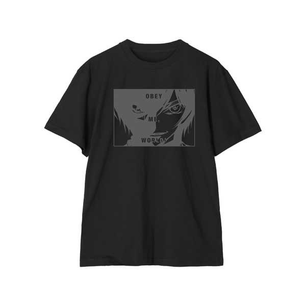 コードギアス 反逆のルルーシュ リフレクタープリントTシャツ 「世界よ、我に従え!」 メンズ XXXLサイズ【予約 再販 2月下旬 発売予定】
