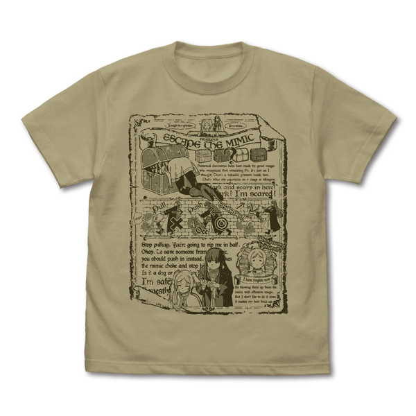 ＜商品名＞葬送のフリーレン Tシャツ フリーレン＆フェルン ミミック脱出 SAND KHAKI-M＜商品内容＞「葬送のフリーレン」より、Tシャツが登場！宝箱がミミックの可能性があるときに着ていたい一枚。【サイズ】 M （約）着丈69cm / 身幅52cm / 袖丈20cm【素材】 綿100％＜発売日＞再販 11月上旬　＜メーカー＞コスパ　＜JANコード＞4549970401180　＜型番＞　＜予約1次締切＞2026/08/26　　おすすめ商品葬送のフリーレン Tシャツ フリーレン＆フェルン ミミック脱出 SAND KHAKI-S葬送のフリーレン Tシャツ フリーレン＆フェルン ミミック脱出 SAND KHAKI-L葬送のフリーレン Tシャツ フリーレン＆フェルン ミミック脱出 SAND KHAKI-XL葬送のフリーレン　フリーレン　frieren　Tシャツ