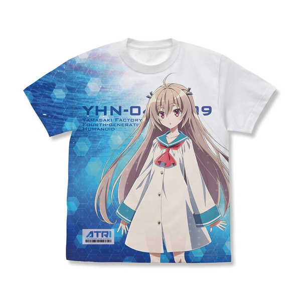 ATRI -My Dear Moments- フルグラフィックTシャツ アトリ WHITE-M【予約 再販 6月中旬 発売予定】