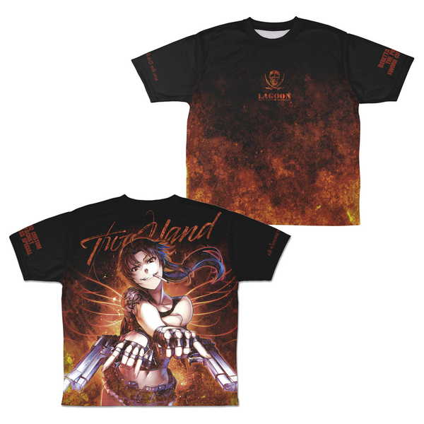 BLACK LAGOON 両面フルグラフィックTシャツ ラグーン商会＆レヴィ L【予約 再販 6月上旬 発売予定】