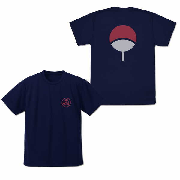 NARUTO -ナルト- 疾風伝 ドライTシャツ うちは NAVY-L【予約 再販 6月中旬 発売予定】