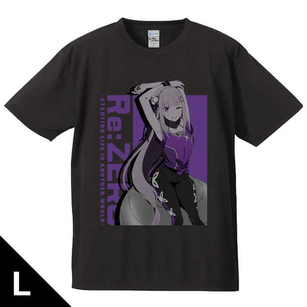 Re:ゼロから始める異世界生活 Tシャツ エミリア Lサイズ【予約 再販 3月下旬 発売予定】