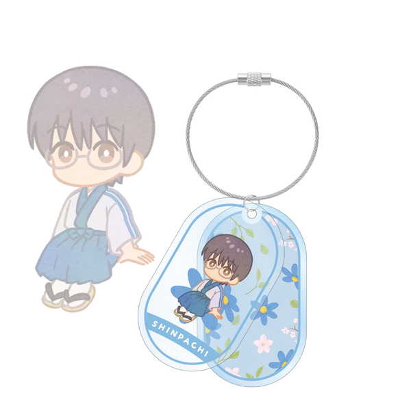 (s)銀魂 志村新八 Botania 2連ﾜｲﾔｰBIGｱｸﾘﾙｷｰﾎﾙﾀﾞｰ