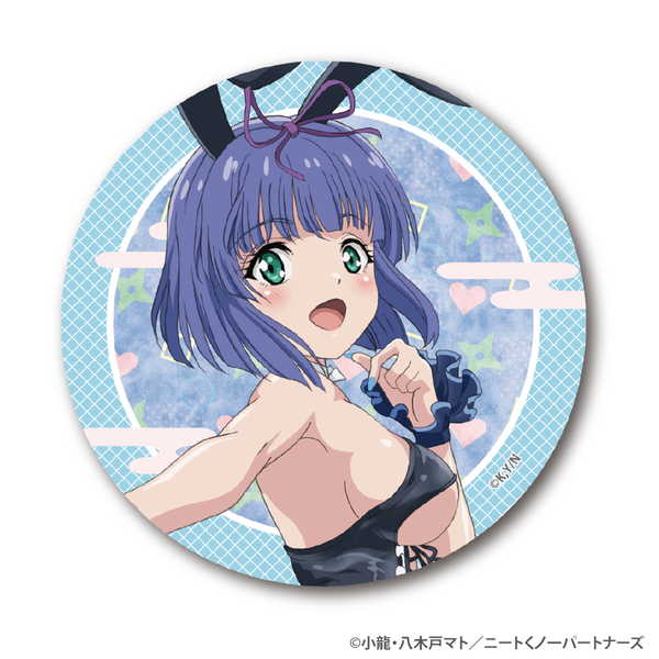 ニートくノ一となぜか同棲はじめました BIG缶バッジ 刹那 描きおろしバニーver