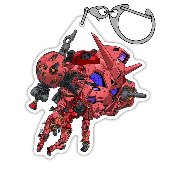 기동전사 Gundam GQuuuuuuX(지크악스) 아크릴 붙여 빨간 건담