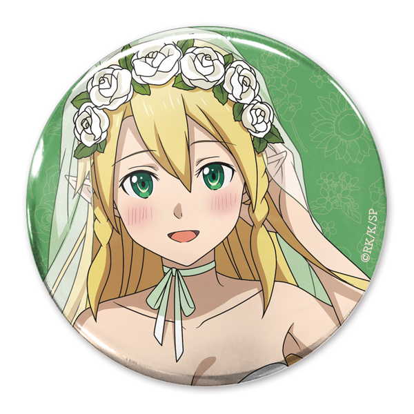 ソードアート・オンライン 65mm缶バッジ 描き下ろし リーファ ウェディングドレスVer.【予約 再販 6月下旬 発売予定】