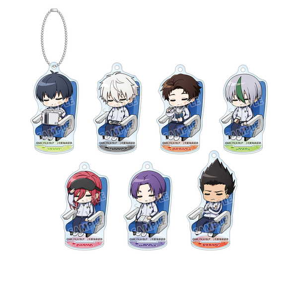 ブルーロック トレーディングアクリルスタンドキーホルダー ちびキャラ 新幹線でうたたねver. ve ...