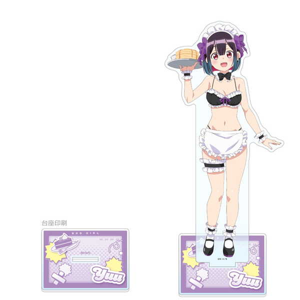 ばっどがーる 描き下ろし特大アクリルスタンド 優谷優 メイド水着