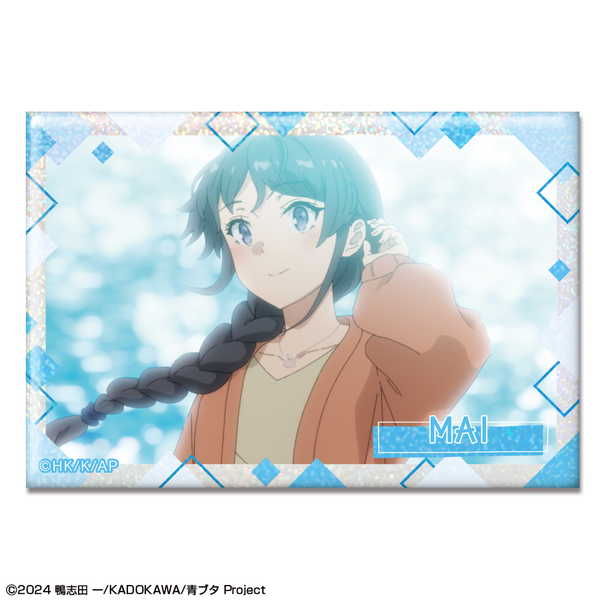 青春ブタ野郎はサンタクロースの夢を見ない ホログラム缶バッジ デザイン01 桜島麻衣 A【予約 再販 3月下旬 発売予定】