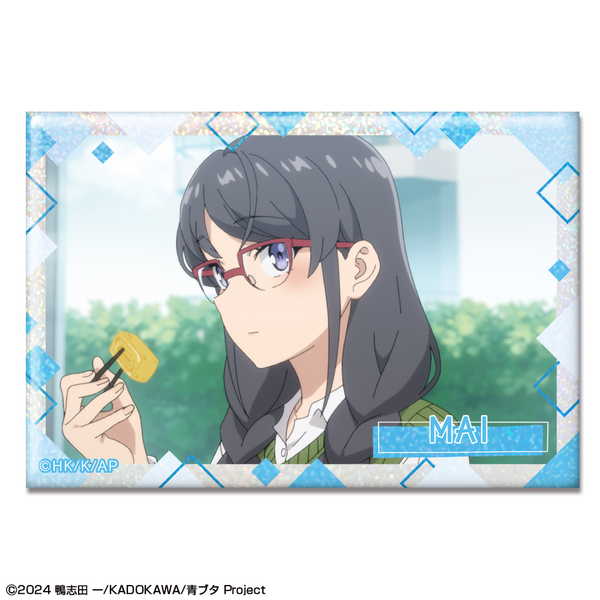 青春ブタ野郎はサンタクロースの夢を見ない ホログラム缶バッジ デザイン02 桜島麻衣 B【予約 再販 3月下旬 発売予定】