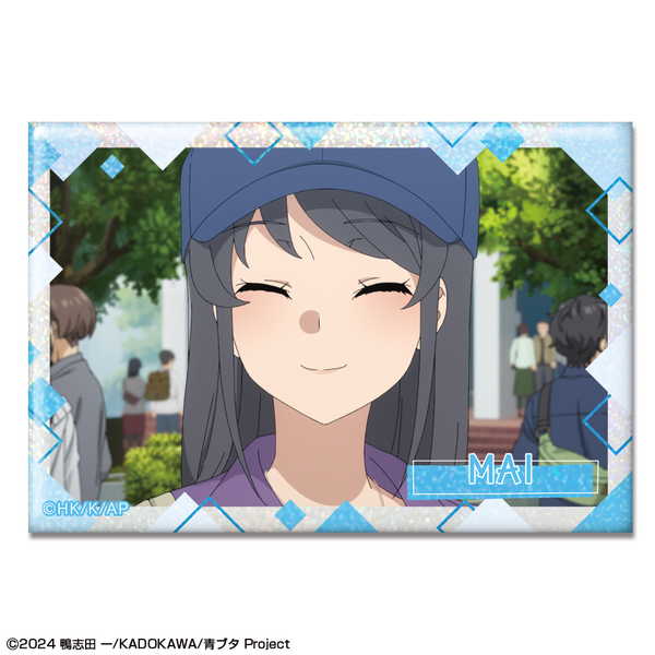 青春ブタ野郎はサンタクロースの夢を見ない ホログラム缶バッジ デザイン04 桜島麻衣 D【予約 再販 3月下旬 発売予定】