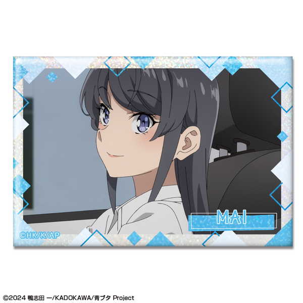 青春ブタ野郎はサンタクロースの夢を見ない ホログラム缶バッジ デザイン06 桜島麻衣 F【予約 再販 3月下旬 発売予定】