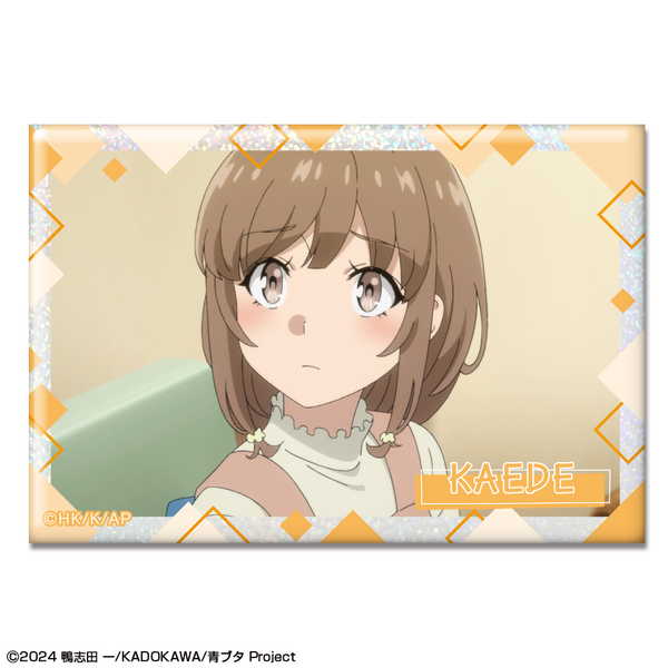 青春ブタ野郎はサンタクロースの夢を見ない ホログラム缶バッジ デザイン15 梓川花楓【予約 再販 3月下旬 発売予定】