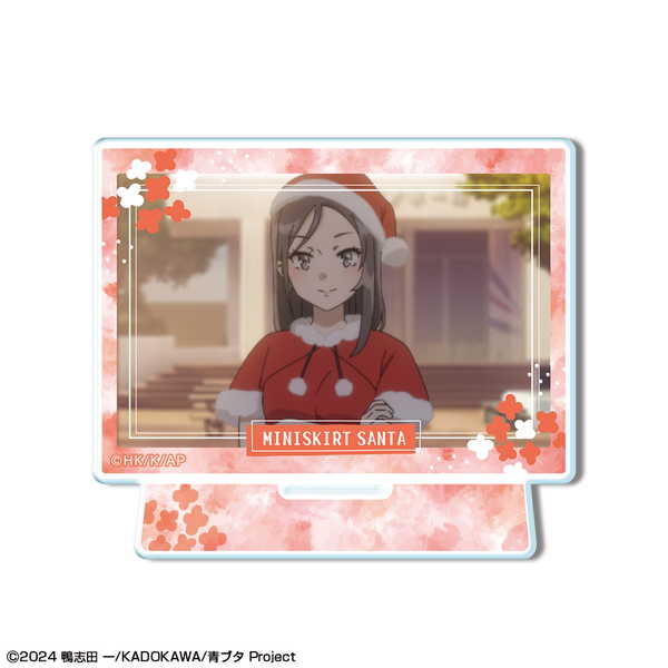 青春ブタ野郎はサンタクロースの夢を見ない ミニアクリルスタンド デザイン08 ミニスカサンタ【予約 再販 3月下旬 発売予定】