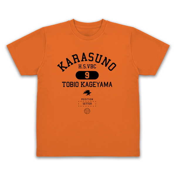 ハイキュー!! ドライTシャツ 影山飛雄 カレッジ ORANGE-XL【予約 再販 5月下旬 発売予定】