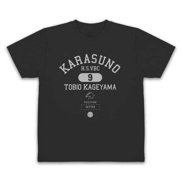 ハイキュー!! ドライTシャツ 影山飛雄 カレッジ BLACK-M【予約 再販 5月下旬 発売予定】