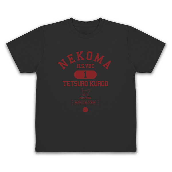 ハイキュー!! ドライTシャツ 黒尾鉄朗 カレッジ BLACK-XL【予約 再販 5月下旬 発売予定】