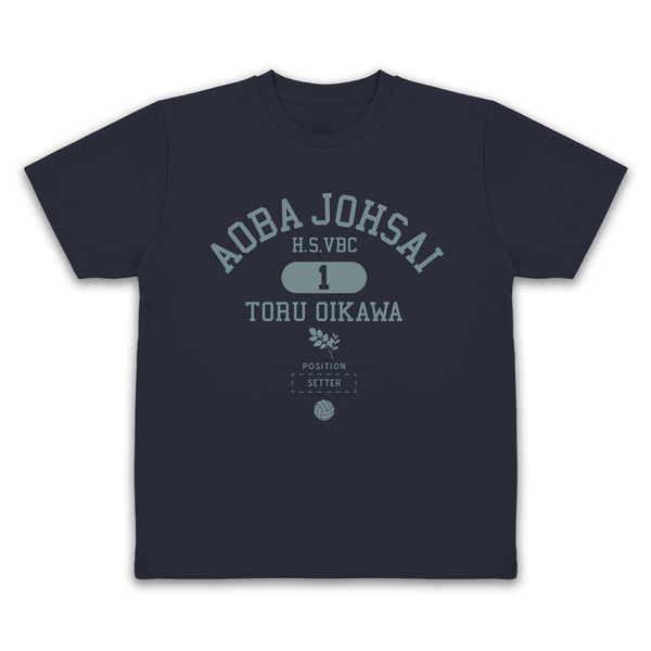 ハイキュー!! ドライTシャツ 及川徹 カレッジ NAVY-L【予約 再販 5月下旬 発売予定】