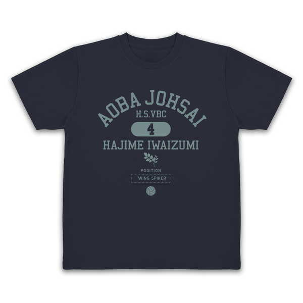 ハイキュー!! ドライTシャツ 岩泉一 カレッジ NAVY-L【予約 再販 5月下旬 発売予定】