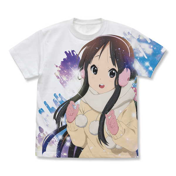 けいおん！ フルグラフィックTシャツ 秋山澪 Sparkle Snow Ver. WHITE-XL【予約 03/下 発売予定】
