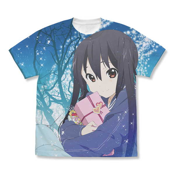 けいおん！ フルグラフィックTシャツ 中野梓 Winter Gift Ver. WHITE-XL【予約 03/下 発売予定】