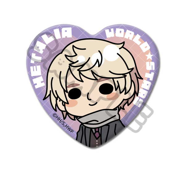 ヘタリア World★Stars ハート型缶バッジ G ロシア【予約 03/中 発売予定】