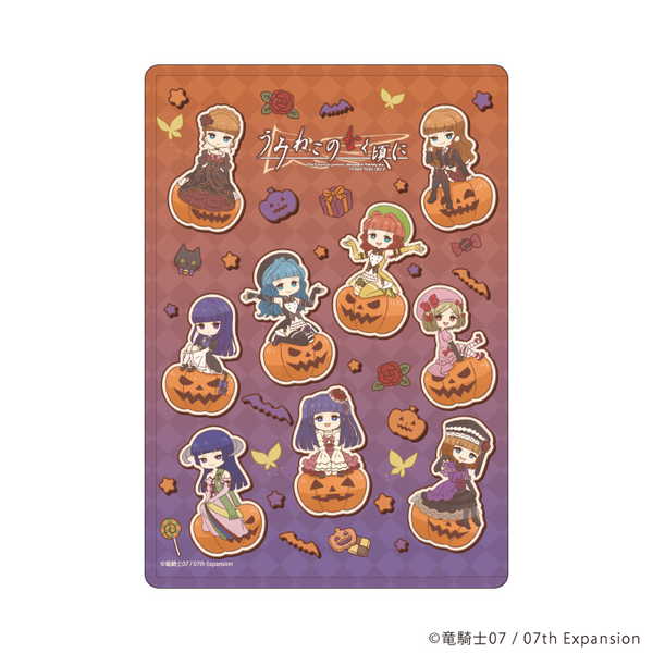 うみねこのなく頃に キャラクリアケース 09 集合デザインB ハロウィンver. レトロアートイラスト【予約 再販 4月未定 発売予定】