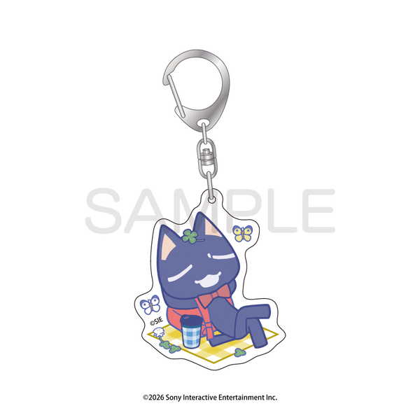 どこでもいっしょ ピクニックでもいっしょ アクリルキーホルダー クロ