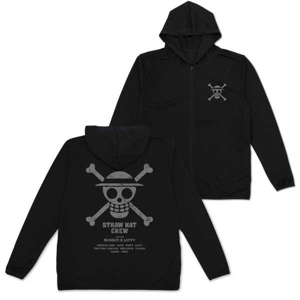 ONE PIECE 薄手ドライパーカー 麦わらの一味 Ver.2.0 BLACK-L【予約 05/下 発売予定】