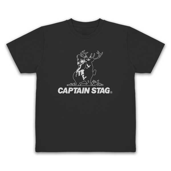 ゆるキャン△×キャプテンスタッグ ドライTシャツ BLACK-S【予約 05/下 発売予定】