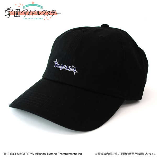 学園アイドルマスター 刺繍ローキャップ Begrazia BLACK