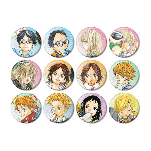 四月は君の嘘 トレーディンググリッター缶バッジ 1BOX【予約 06/上 発売予定】