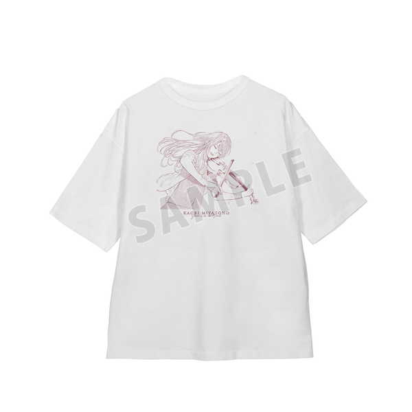 四月は君の嘘 漫画コマBIGシルエットTシャツ 宮園かをり ver.B ユニセックス Mサイズ【予約 06/上 発売予定】
