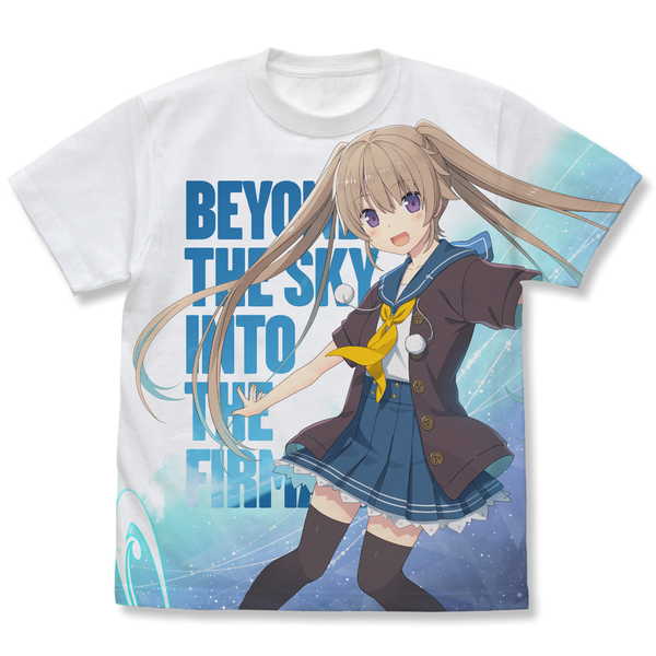 蒼の彼方のフォーリズム フルグラフィックTシャツ 有坂真白 Beyond the sky Ver. WHITE-S【予約 07/上 発売予定】