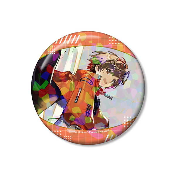 (s)新月同行 千秋 75mmﾎﾛｸﾞﾗﾑ缶ﾊﾞｯｼﾞ