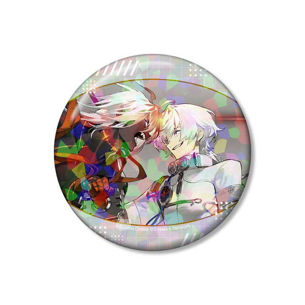 (s)新月同行 浄天 75mmﾎﾛｸﾞﾗﾑ缶ﾊﾞｯｼﾞ