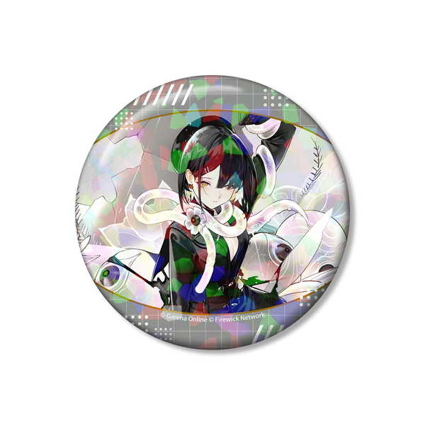 (s)新月同行 結 75mmﾎﾛｸﾞﾗﾑ缶ﾊﾞｯｼﾞ