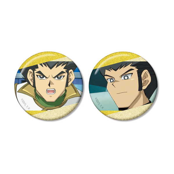 (s)遊☆戯☆王ﾃﾞｭｴﾙﾓﾝｽﾀｰｽﾞGX 三沢大地 場面写ｸﾞﾘｯﾀｰ缶ﾊﾞｯｼﾞ2個ｾｯﾄ