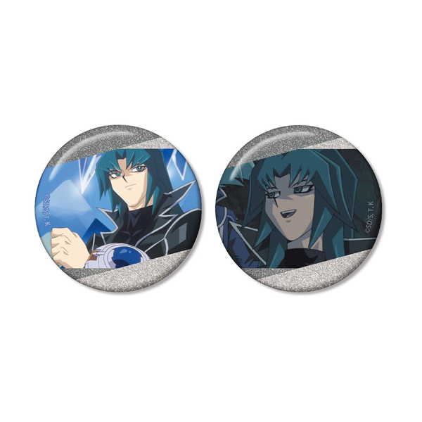 (s)遊☆戯☆王ﾃﾞｭｴﾙﾓﾝｽﾀｰｽﾞGX ﾍﾙｶｲｻﾞｰ亮 場面写ｸﾞﾘｯﾀｰ缶ﾊﾞｯｼﾞ2個ｾｯﾄ