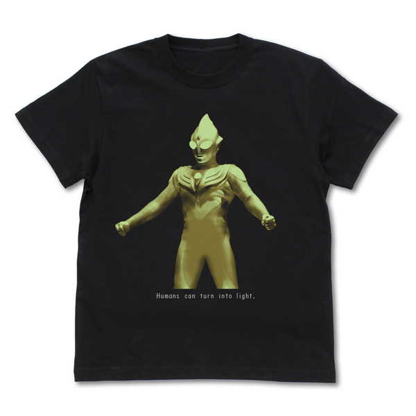 ウルトラマンティガ グリッターティガ 蓄光Tシャツ ブラック S